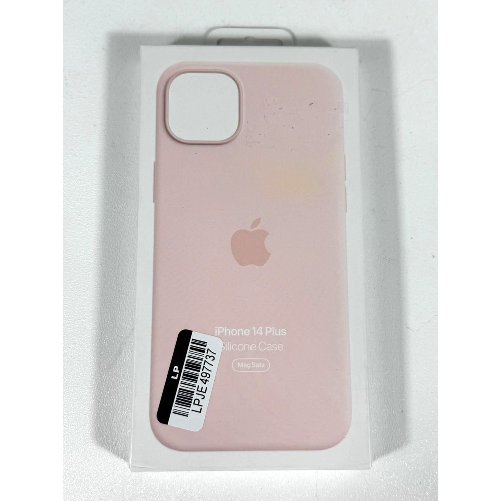 Apple iPhone 14 Plus Silicone Case with MagSafe - Chalk Pink